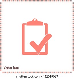 Vector checklist icon 