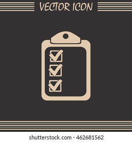 Vector checklist icon 