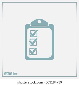Vector checklist icon 