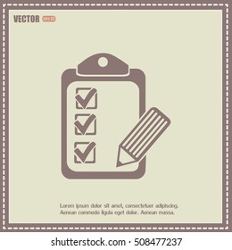Vector checklist icon