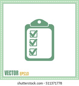 Vector checklist icon 