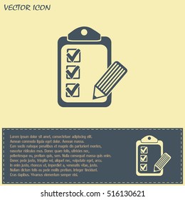 Vector checklist icon