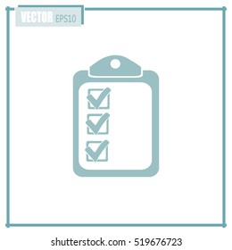 Vector checklist icon 