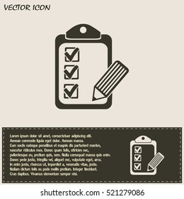 Vector checklist icon