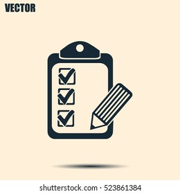 Vector checklist icon