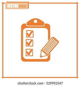 Vector checklist icon
