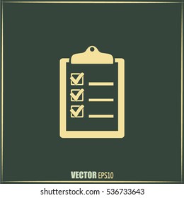 Vector checklist icon 