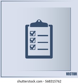 Vector checklist icon 