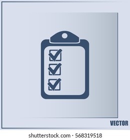Vector checklist icon 
