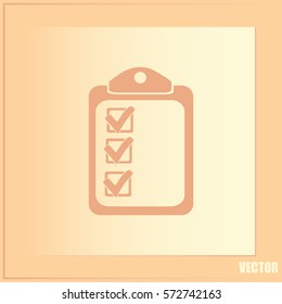 Vector checklist icon 