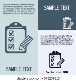 Vector checklist icon
