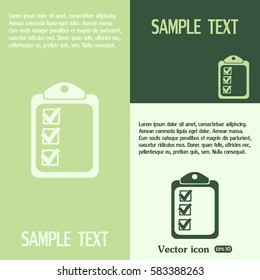 Vector checklist icon 