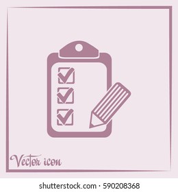 Vector checklist icon
