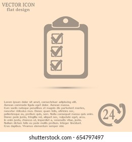 Vector checklist icon 