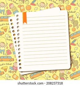 106,345 Kid notebook background Images, Stock Photos & Vectors ...