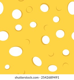 Vector cheese 2d illustration sample pattern