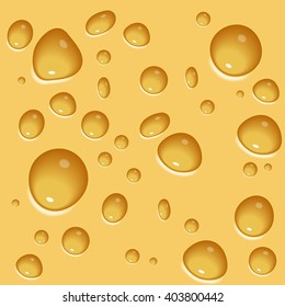 Vector cheese background. Seamless Cheese Pattern, Texture. Vector