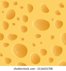 Vector cheese backgrounds realistic pattern. seamless, a piece of cheese