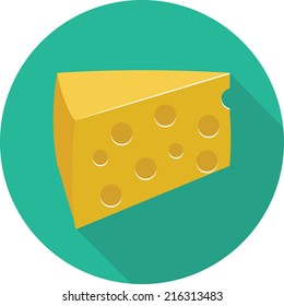 Vector cheese icon 