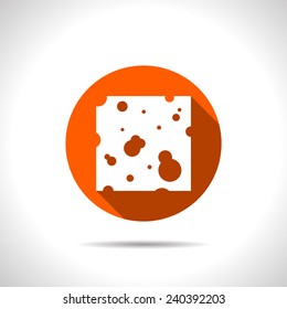 Vector cheese icon. Food icon. Eps10