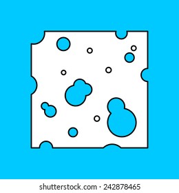 Vector cheese icon. Food icon. Eps10
