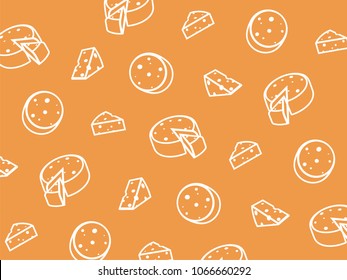 Vector cheese pattern.