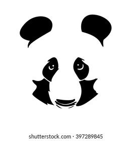 Vector cheetah pencil portrait on white background