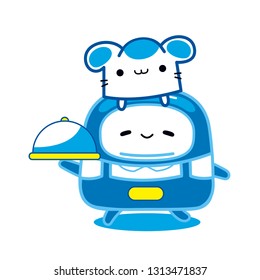 Vector chef character illustration.
