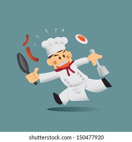 vector chef, cook, cooking 