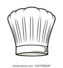 Sombrero de chef de Vector sobre fondo blanco