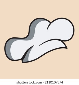 Vector chef hat with simple design