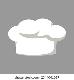 Vector chef hat white toque front view chieapf c working uniform of restaurant staff cook clothing.