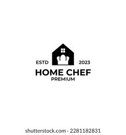 Idea del concepto de diseño del logotipo del chef vector