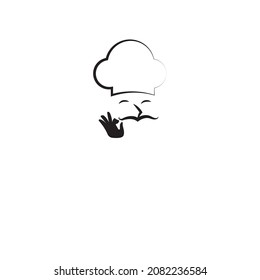 vector chef  minimalist logo or icon or clip art 