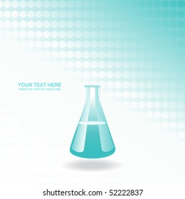vector chemical bottle isolated