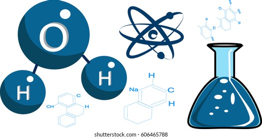 vector the chemical formula of water
