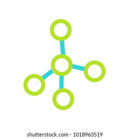 Vector chemical and physical atoms molecules