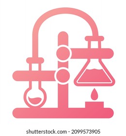 Vektorchemikalienreaktionssymbol-Design
