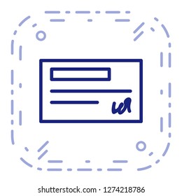 Vector Cheque Icon
