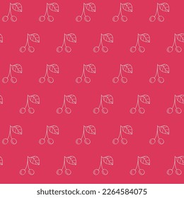Vector cherry abstract seamless pattern background. Perfect for fabric, scrapbooking and wallpaper projects. Great for paper packaging, textile and many more. Surface 