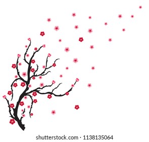 Vector Cherry blossom for Chinese New Year and mid autumn festival
