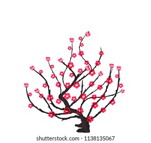 Vector Cherry blossom for Chinese New Year and mid autumn festival