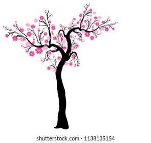 Vector Cherry blossom for Chinese New Year and mid autumn festival