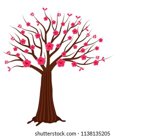 Vector Cherry blossom for Chinese New Year and mid autumn festival