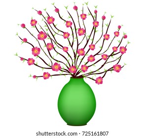 Vector Cherry blossom for Chinese New Year and lunar new year 