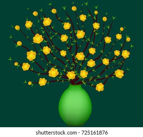 Vector Cherry blossom for Chinese New Year and lunar new year 