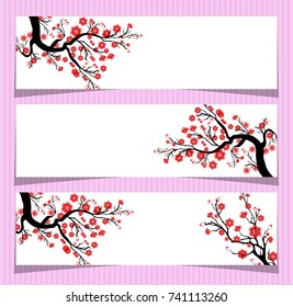 Vector Cherry blossom for Chinese New Year and lunar new year 