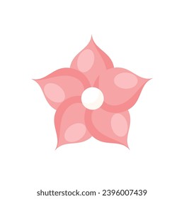 vector cherry blossom or sakura in cartoon style isolated