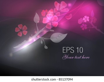  vector cherry branch