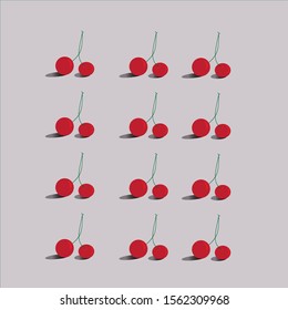 vector cherry  fresh fruit,natural berry